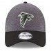 Men's Atlanta Falcons New Era Heathered Gray/Black Black Logo Shadow Tech 39THIRTY Flex Hat 2778027